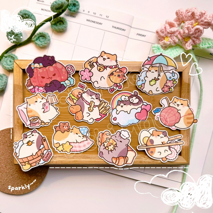 Cute Cat Shiny Sticker | Bichi Mao