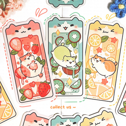 Fruity Cat Bookmark | Bichi Mao