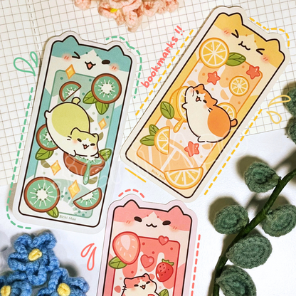 Fruity Cat Bookmark | Bichi Mao