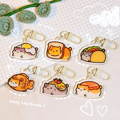 Tasty Cat Keychain | Bichi Mao