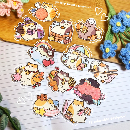 Cute Cat Shiny Sticker | Bichi Mao