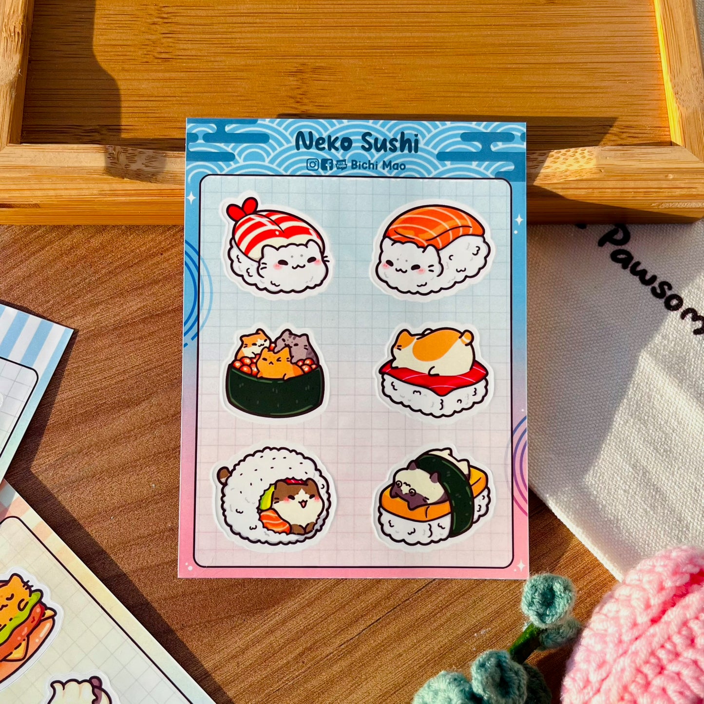 Neko Sushi | Sticker Sheet