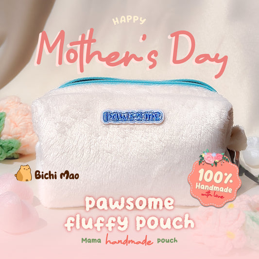 Pawsome Fluffy Pouch | Handmade
