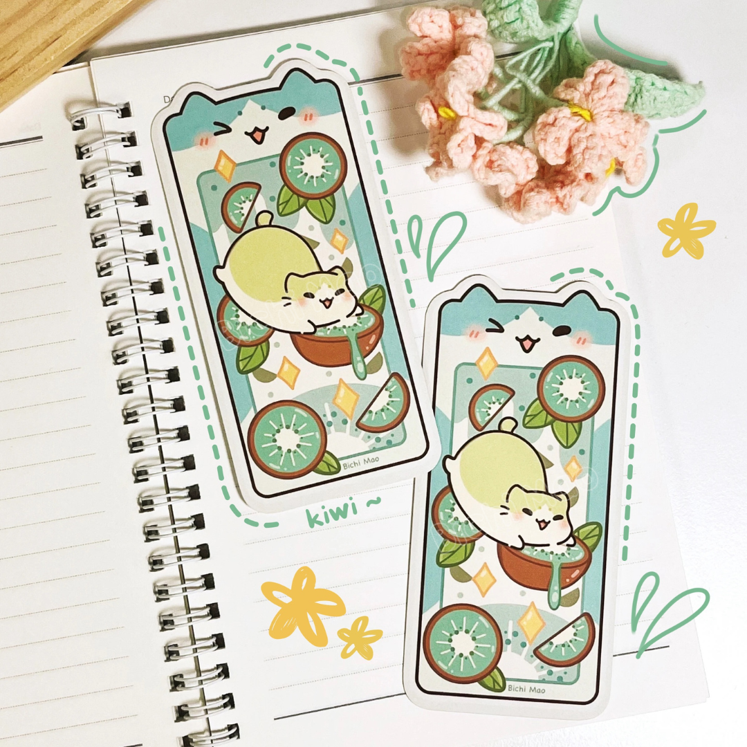 Fruity Cat Bookmark | Bichi Mao