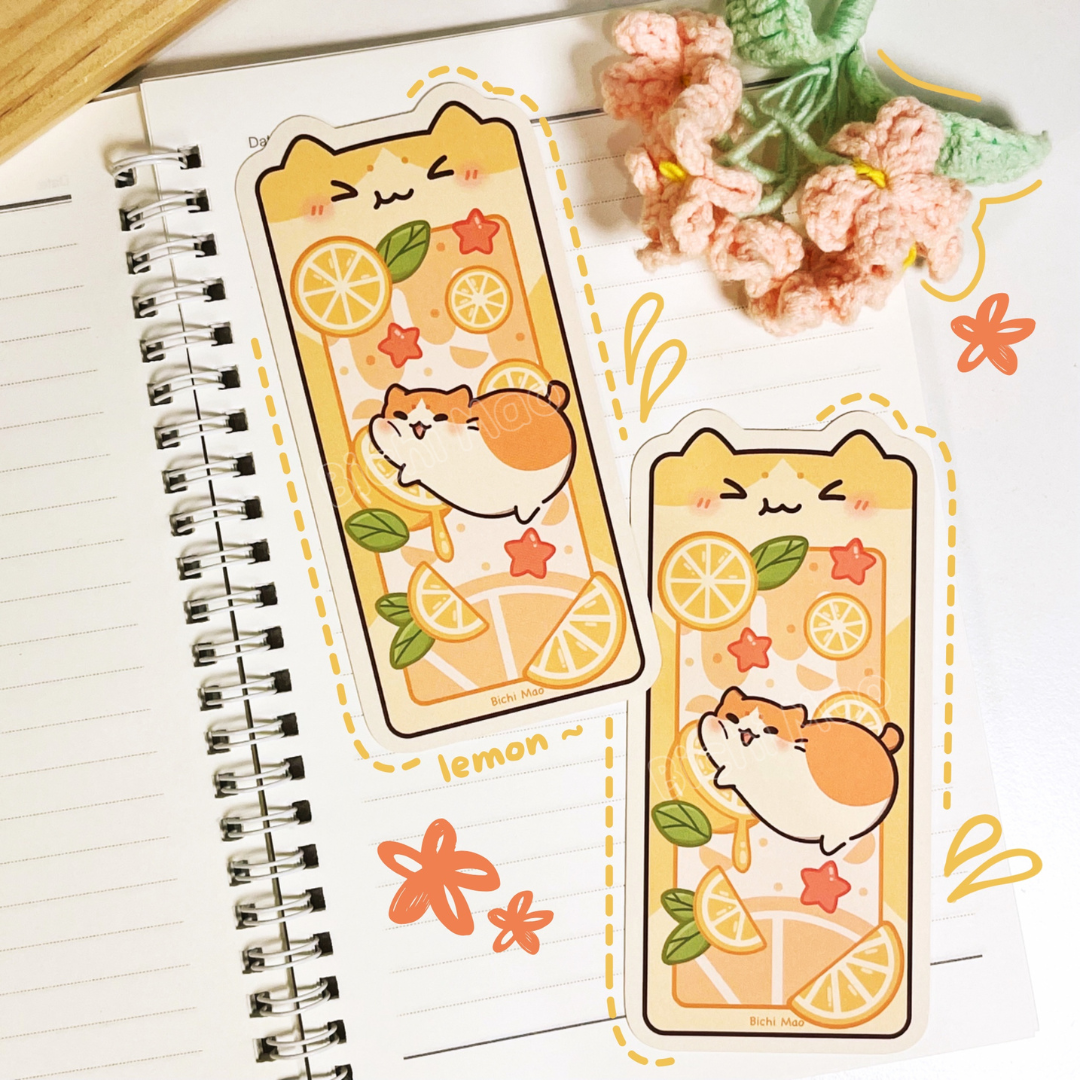 Fruity Cat Bookmark | Bichi Mao