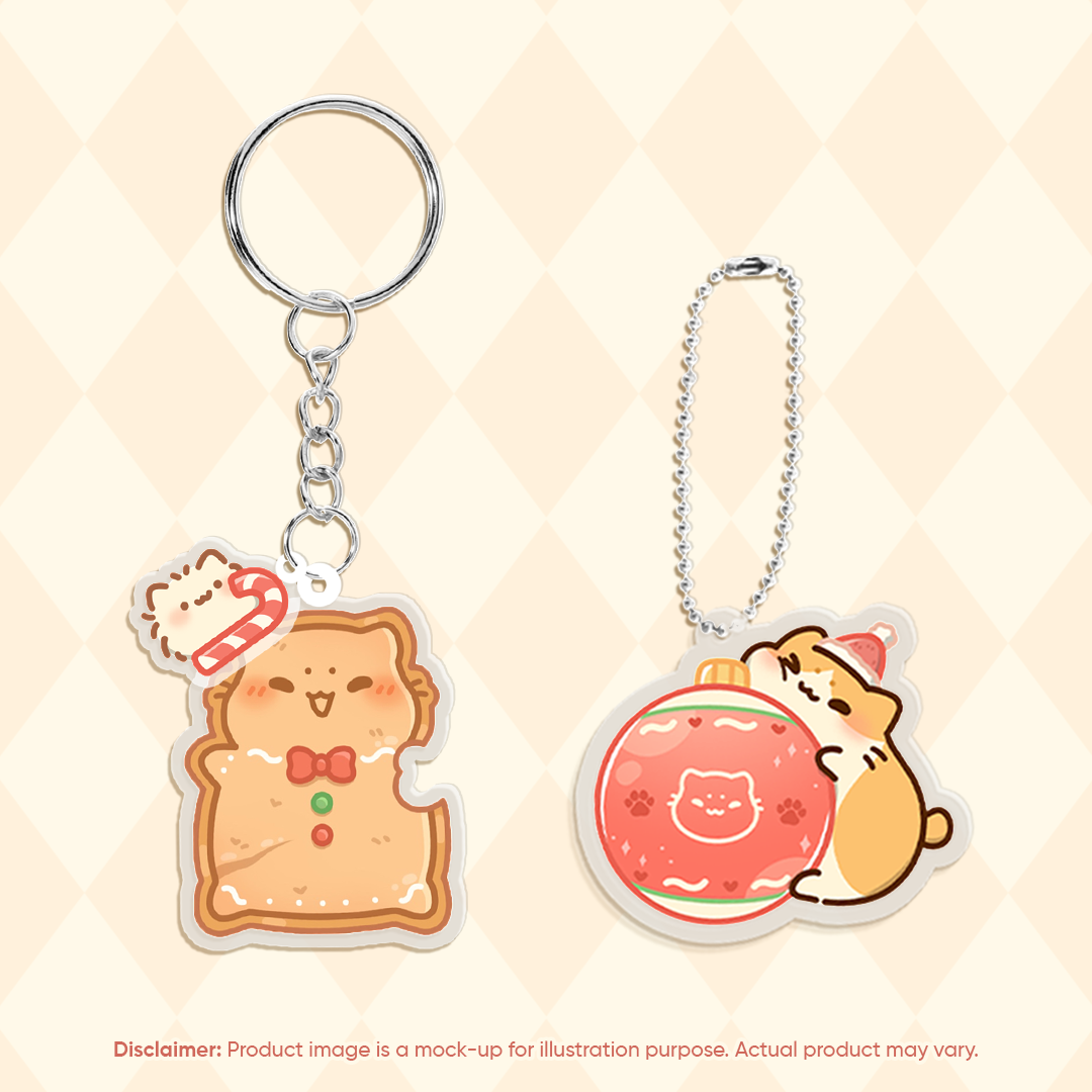 Christmas Cute Cat Keychains | Bichi Mao