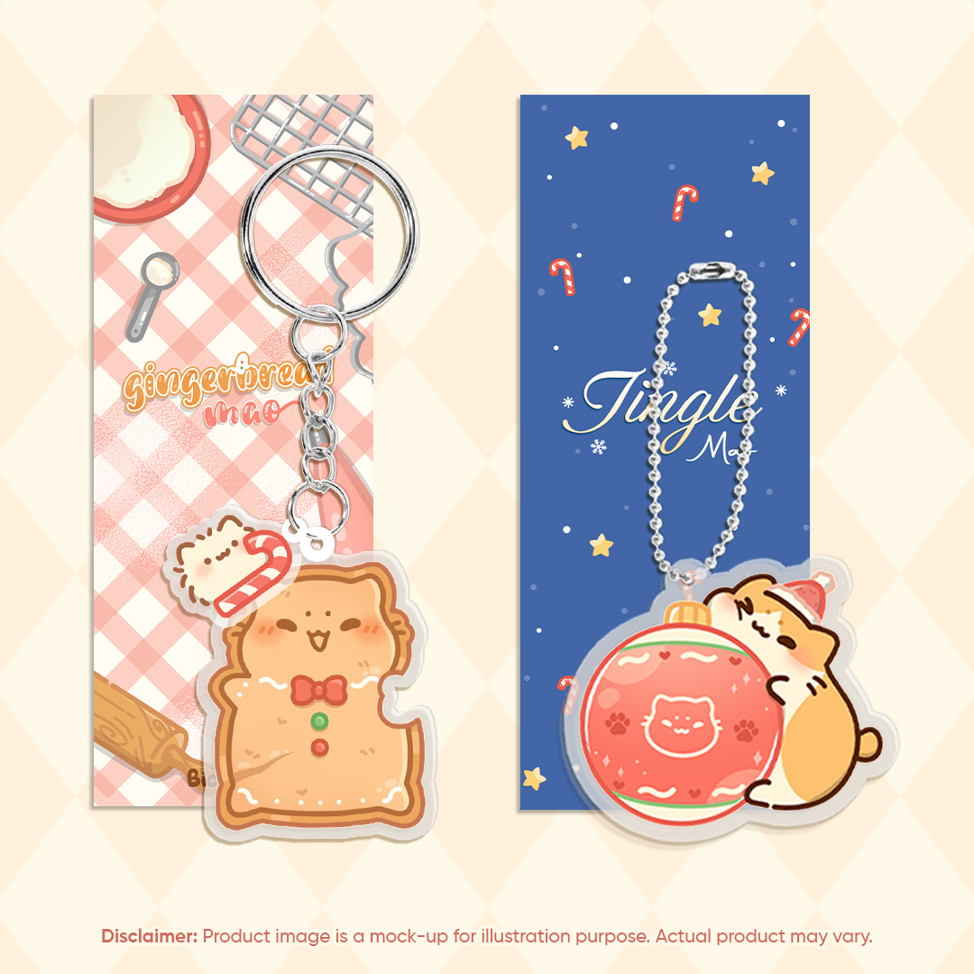 Christmas Cute Cat Keychains | Bichi Mao